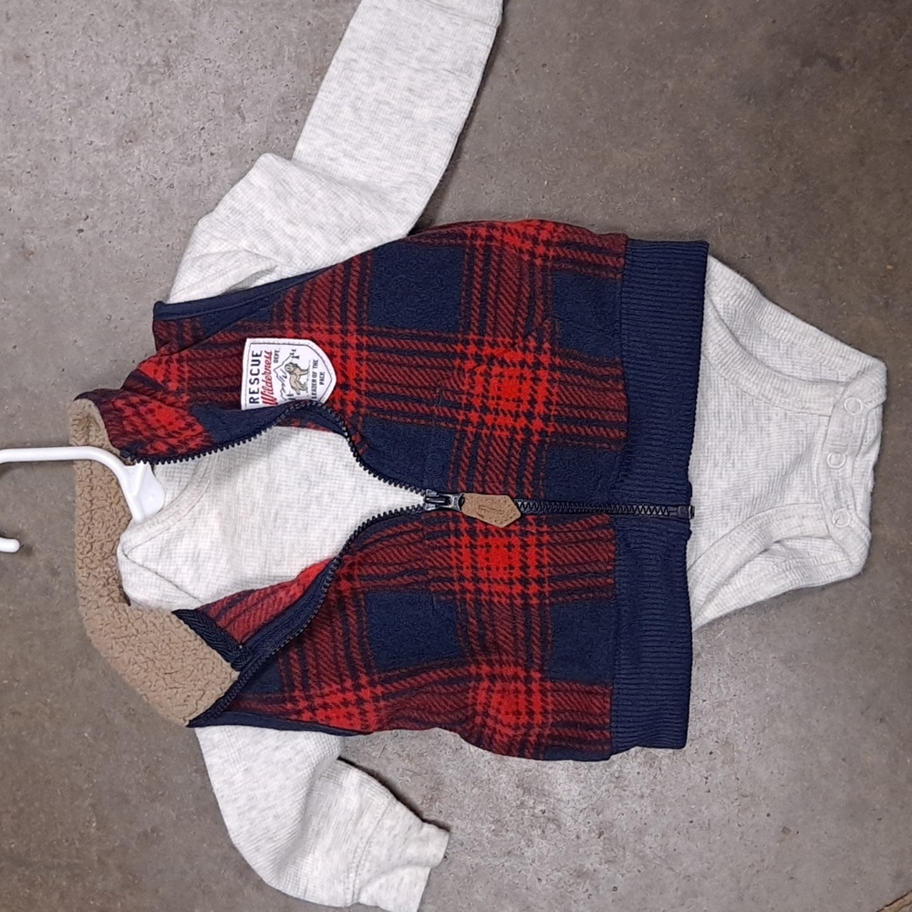 Carter's 6 month bodysuit and jacket.
